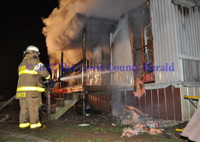 Mobile home destroyed by fire | Lewis County Herald